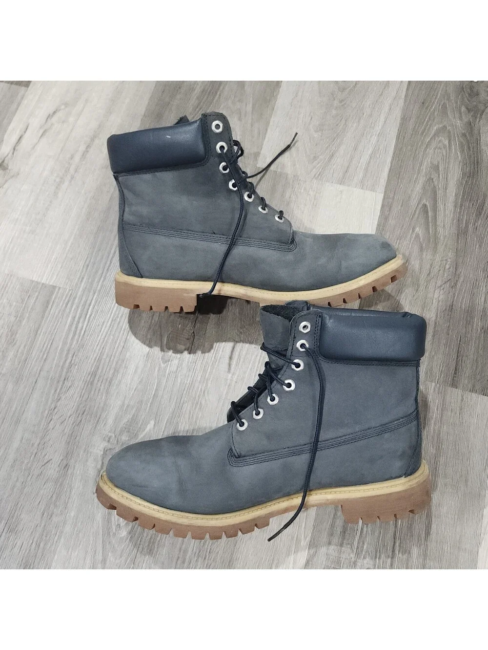 Timberland 6 Inch Premium Dark Blue Gum Boot Waterproof Combat Mens 13